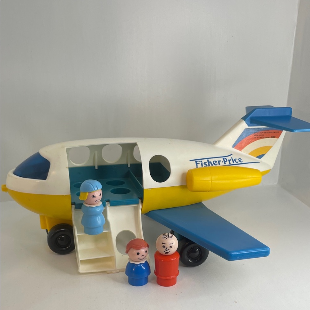 Fisher Price Little People Play Family Jetliner VTG 1980